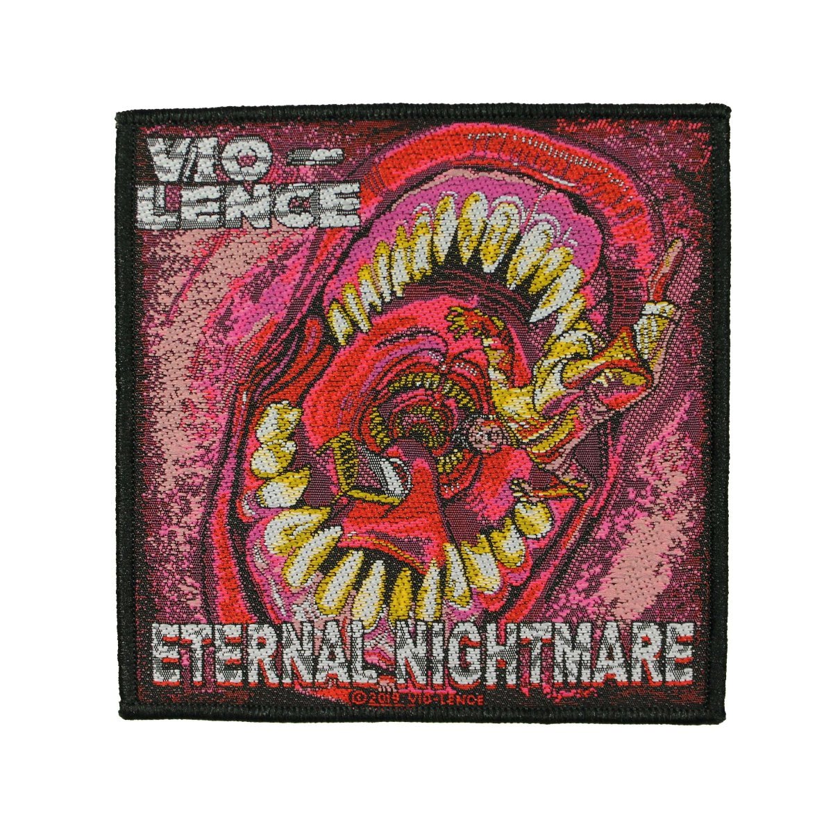 Vio-Lence Eternal Nightmare Album Patch Thrash Metal Band Woven