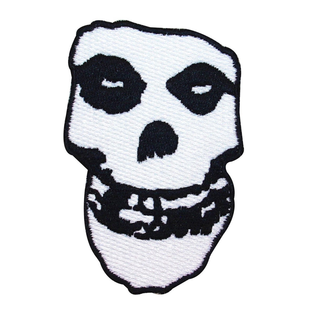 The Misfits Patch - Embroidered Crimson Ghost Skull - Punk Rock Band Logo  Patches - Horror Punk Music - Iron On Embroidery - Size: 10.8 x 15.6 inches