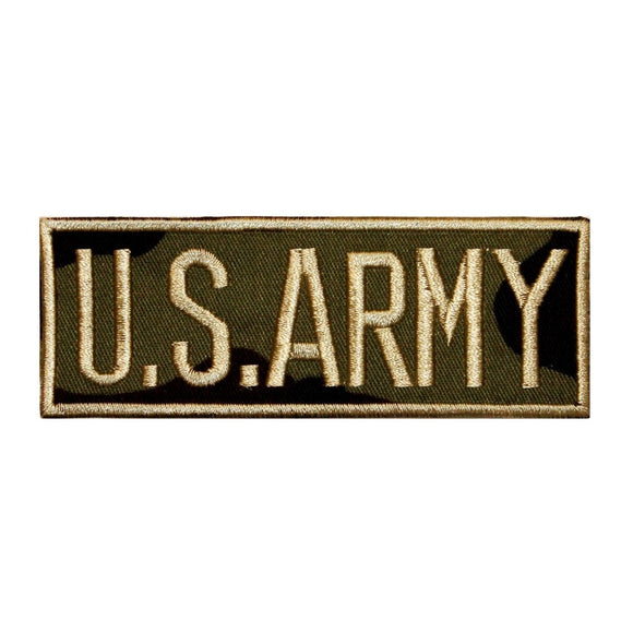 ID 0164 Name Tag US Army Patch Uniform Embroidered Iron On Applique