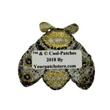 ID 0431 Gold Lady Bug Patch Beetle Flying Insect Embroidered Iron On Applique