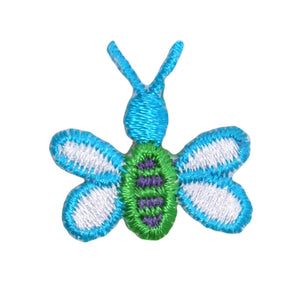 ID 0444 Flying Small Bug Patch Bee Garden Insect Embroidered Iron On Applique