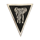 ID 0751 Elephant Symbol Patch Wild Life Zoo Craft Embroidered Iron On Applique