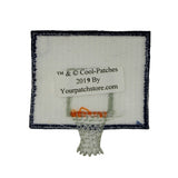 ID 1467 Basketball Back Board Patch Sport Net Ball Embroidered Iron On Applique