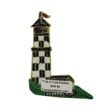 ID 1843 Checkered Lighthouse Patch Travel Nautical Embroidered Iron On Applique