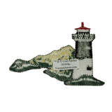 ID 1846 Lighthouse Island Patch Travel Nautical Embroidered Iron On Applique