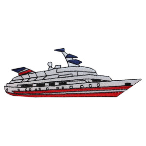 ID 1872 Cruise Ship Patch Vacation Nautical Travel Embroidered Iron On Applique