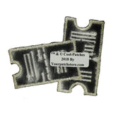 ID 2368B Ticket Stubs Patch Movie Film Cinema Embroidered Iron On Applique