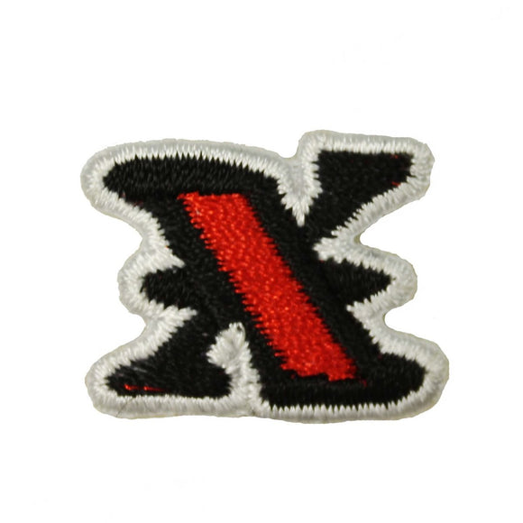Artist Reed Letter X Patch Tattoo Font Script Style Embroidered Iron On Applique