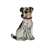 ID 2771 Terrier Dog Patch Jack Russell Puppy Breed Embroidered Iron On Applique
