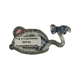 ID 2952 Mouse Cat Toy Patch Stuffed Play Stitched Embroidered Iron On Applique