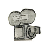 ID 3092 Old Fashion Video Recorder Patch Movie Film Embroidered Iron On Applique