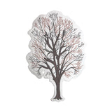 ID 5034 Winter Tree Large Patch Craft Fall Wood Embroidered Iron On Applique