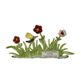 ID 6937 Garden Flower Bush Patch Spring Nature Shrub Embroidered IronOn Applique