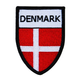 Danish Nation Flag "Denmark" Country Iron-On Patch World Sport Team Fan Applique