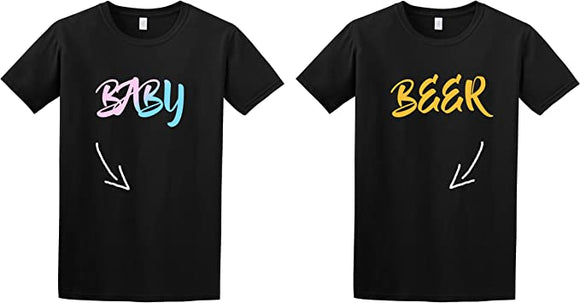 Ladies Baby Guys Beer Belly Pregnancy T-Shirt Adult Novelty Funny