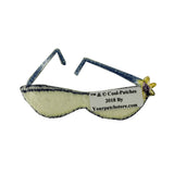 ID 7527 Floral Sun Glasses Patch Summer Eye Shades Embroidered Iron On Applique