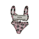 ID 7749 Polka Dot Bikini Patch Swim Suit Fashion Embroidered Iron On Applique