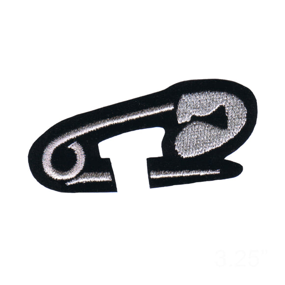 Artist Chuckwagon Safety Pin Patch Fashion Rock Embroidered Iron On Applique