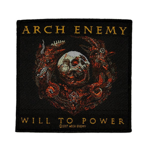 Arch Enemy Will To Power Patch Band Death Metal Logo Woven Sew On Applique