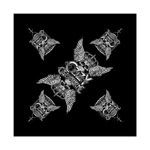 Ozzy Osbourne Skull and Wings Bandana Apparel Metal Head Band Art Head Kerchief