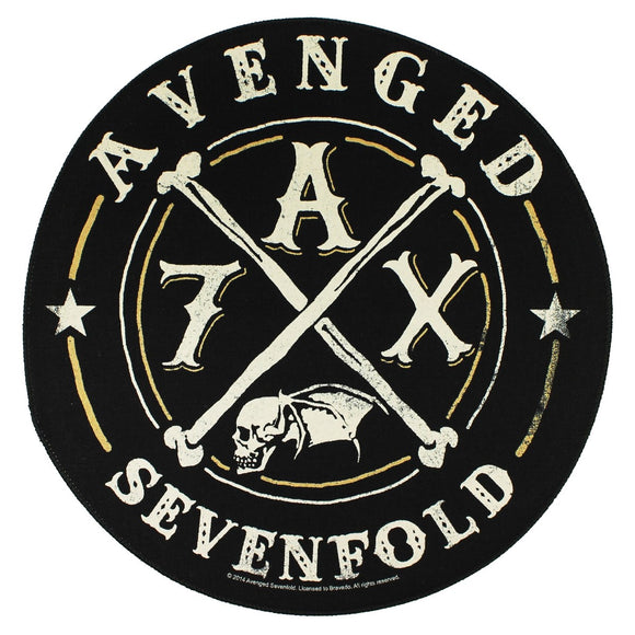 XLG Avenged Sevenfold A7X Back Patch Band Logo Metal Fan Jacket Sew On Applique