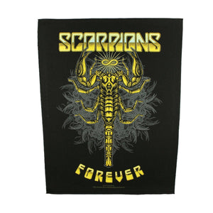 XLG Scorpions Forever Back Patch Heavy Metal Hard Rock Band Sew On Applique