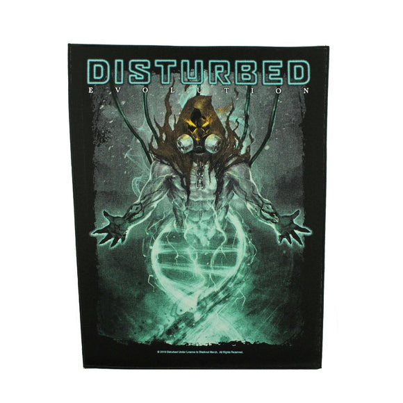 XLG Disturbed Evolution Back Patch Alternative Heavy Metal Band Sew On Applique