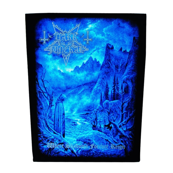 XLG Dark Funeral Where Shadows Forever Reign Back Patch Jacket Sew On Applique