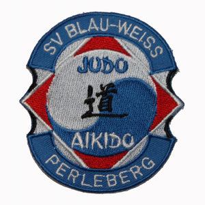 FB041 Judo Aikido Embroidered Applique Martial Arts Patch FD