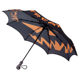 Trick Or Treat Umbrella With Skull Handle Sleeve Auto Pop Up Kreepsville