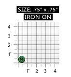 ID 0060A Green 50 Dollar Poker Chip Patch Casino Embroidered Iron On Applique
