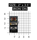 ID 0070 Slot Machine Patch Gambling 777 Spinning Embroidered Iron On Applique