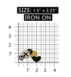 ID 0107 Hearts Buttons Patch String Sew Accessory Embroidered Iron On Applique