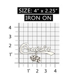 ID 0138 Cruisin Road Trip Patch Pair of Dice 50's Embroidered Iron On Applique