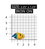 ID 0206 Tropical Butterfly Fish Patch Swim Fishing Embroidered Iron On Applique