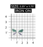 ID 0477B Shiny Dragonfly Patch Garden Butterfly Embroidered Iron On Applique