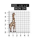 ID 0555Y Wild Giraffe Patch African Animal Safari Embroidered Iron On Applique