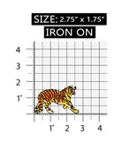 ID 0659B Circus Tiger Roaring Patch Bengal Zoo Cat Embroidered Iron On Applique