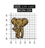 ID 0697 Elephant Wild Animal Safari Embroidered Iron On Applique Patch