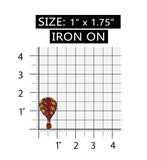 ID 1104B Tiny Hot Air Balloon Patch Festival Ride Embroidered Iron On Applique
