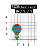 ID 1107 Hot Air Balloon Patch Festival Float Ride Embroidered Iron On Applique