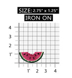 ID 1199B Watermelon Slice With Bite Patch Picnic Embroidered Iron On Applique