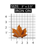 ID 1385 Fall Leaf Decoration Patch Autumn Leaves Embroidered Iron On Applique