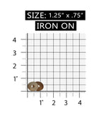 ID 1401 Linked Circles Patch Button Symbol Craft Embroidered Iron On Applique