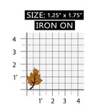 ID 1403 Fall Maple Leaf Patch Autumn Tree Falling Embroidered Iron On Applique