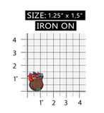 ID 1418 Bag of Colored Leaves Patch Fall Tree Leaves Embroidered IronOn Applique