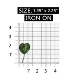ID 1424ABC Set of 3 Assorted Leaf Patches Craft Embroidered Iron On Applique