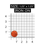 ID 1491 Lot of 2 Basketball Patch Sport Dribble Embroidered Iron On Applique