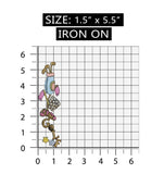 ID 1536 Ladies Golf Bag Strip Patch Equipment Craft Embroidered Iron On Applique