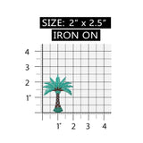 ID 1737 Palm Tree Patch Tropical Plant Beach Decor Embroidered Iron On Applique